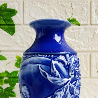 CẶP BÌNH ĐẮP NỔI NGŨ PHÚC TRƯỜNG THỌ